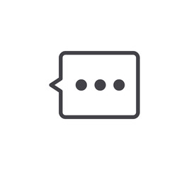 Speak Line Icon. Editable Stroke.
