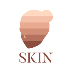 skin tone icon color . vector