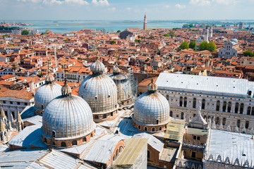 Obraz premium Rooftops of Venice - aerial view, Italy 