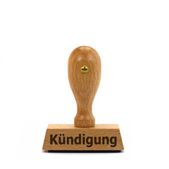 Stempel mit Aufdruck K&uuml;ndigung