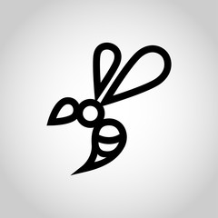 bee vector logo icon illustration