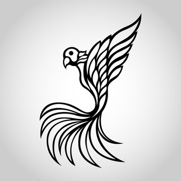 Bird wing vector logo icon illustration