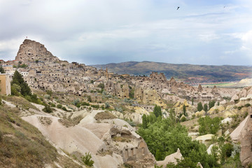 Fototapeta na wymiar Special stone formation of Cappadocia, Nevsehir, Turkey.