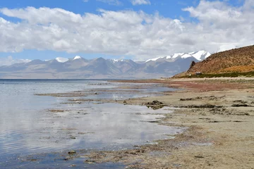 Wandcirkels aluminium China, Tibet, the sacred lake for Buddhists Manasarovar © irinabal18