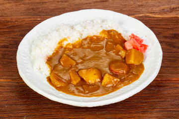 Vegan curry with vegetables