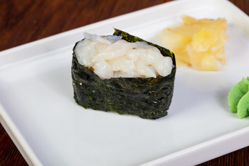 Japanese gunkan squid