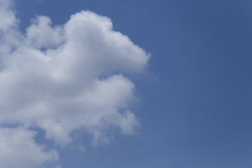 Fototapeta premium Blue sky with beautiful clouds.