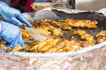 Sticky Asian Chicken Skewers