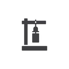 Japanese wind bell vector icon. filled flat sign for mobile concept and web design. Wind chime simple solid icon. Symbol, logo illustration. Pixel perfect vector graphics