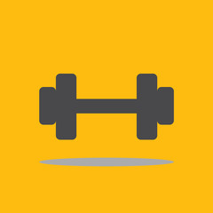Dumbbell icon vector