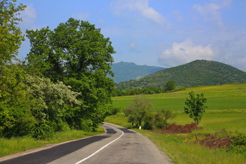 Fototapeta na wymiar Mountain landscape in Shemakha district
