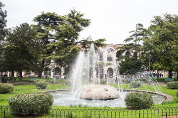 Naklejka premium Verona Italian architecture