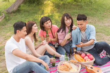 people look at cellphone