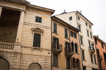 Fototapeta na wymiar Verona Italian architecture