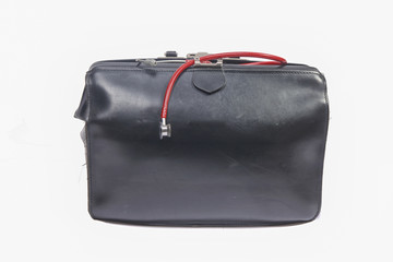 Doctor's bag with small stethoscope