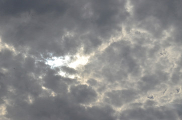 Clouds in the sky.