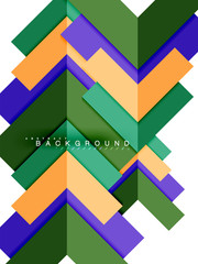 Multicolored abstract geometric shapes, geometry background for web banner