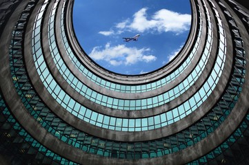 Fototapeta premium Point of View, Aviation and Architecture