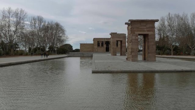Debod temple at West Park in Madrid - the Templo de Debod