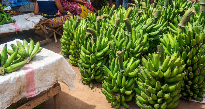 Bananen in Afrika auf dem Markt