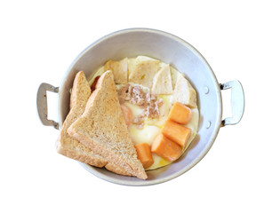 Indochina pan-fried egg with toppings