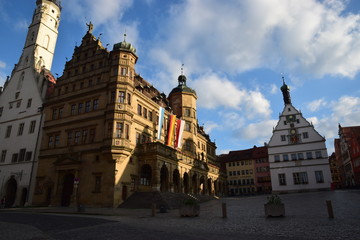 Naklejka premium Rothenburg ob der Taube - Town hall