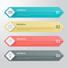 Infographic template for business, education, web design, banners, brochures, flyers, diagram, workflow, timeline. Vector illustration.