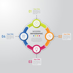 Infographic template for business, education, web design, banners, brochures, flyers, diagram, workflow, timeline. Vector illustration.