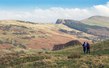 Obraz premium Walking in the countryside in the UK