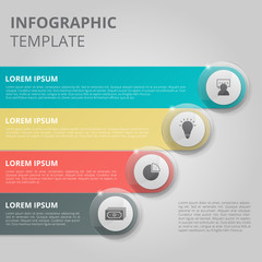 Infographic template for business, education, web design, banners, brochures, flyers, diagram, workflow, timeline. Vector illustration.