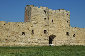 Fototapeta na wymiar Citadelle d'Aigues-Mortes, Gard, Languedoc, Occitanie.