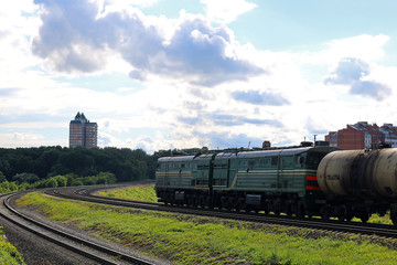 Fototapeta na wymiar locomotives in operation