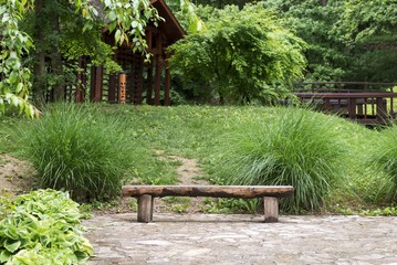 Japanese garden landscape