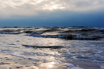 Dark Baltic sea.