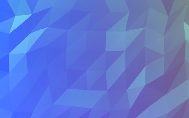 Obraz premium Abstract triangle geometrical blue background. Geometric origami style with gradient. 3D illustration