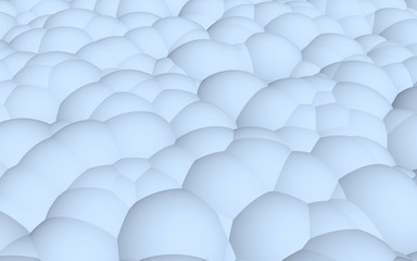 3d rendering picture of blue balls. Abstract wallpaper and background. 3D illustration