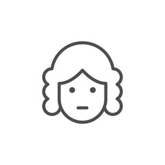 Judge line icon