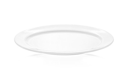 plate isolated on white background.