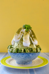 Korean shaved ice dessert
