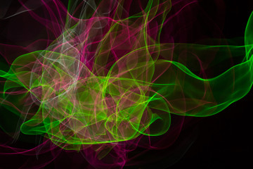 Abstract smoke of colors. Pattern of soft waveforms.