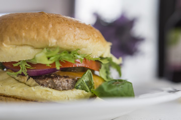 Delicious Cheesburger Dinner 