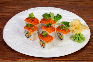 Japanese salmon roll