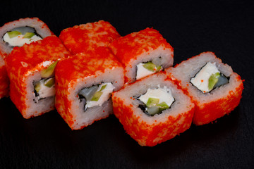 Japanese roll with prawn