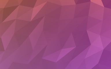 Abstract triangle geometrical pink background. Geometric origami style with gradient. 3D illustration