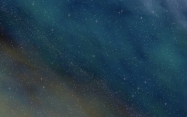 Colorful and beautiful space background. Outer space. Starry outer space texture. 3D illustration