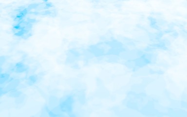 Background of abstract white color smoke isolated on blue color background. The wall of white fog. 3D illustration