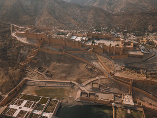 Aerial view of Amber Fort
