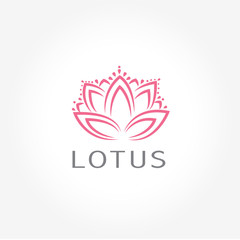 Vector of Lotus Flower Logo