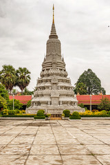 Stupa at the Silver Pagoda in Phnom Penh, Cambodia.