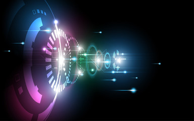 Abstract technology background Hi-tech communication concept innovation background vector illustration